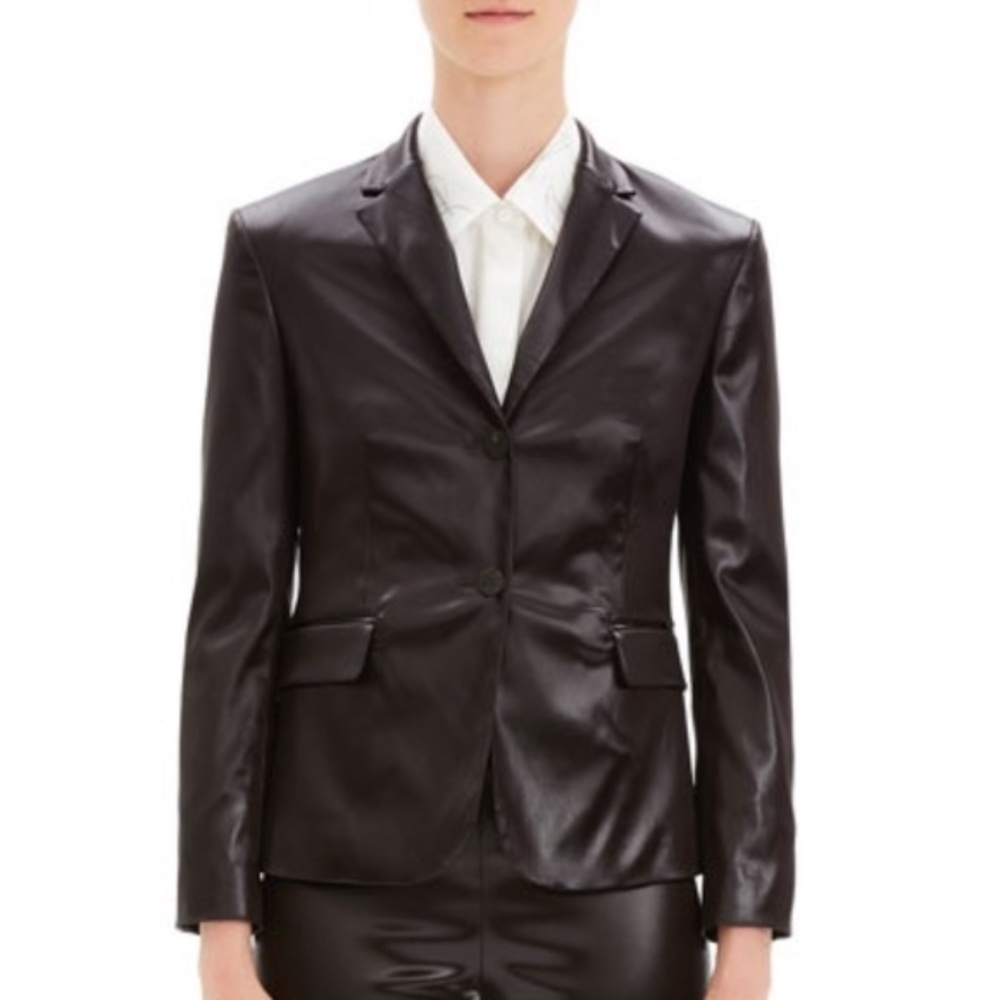 Theory Glossy Two-Button Jacket - image 1